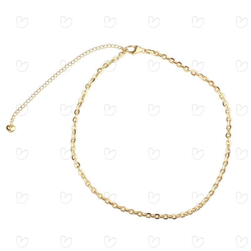 Choker Bailarina 35cm Ouro 18k