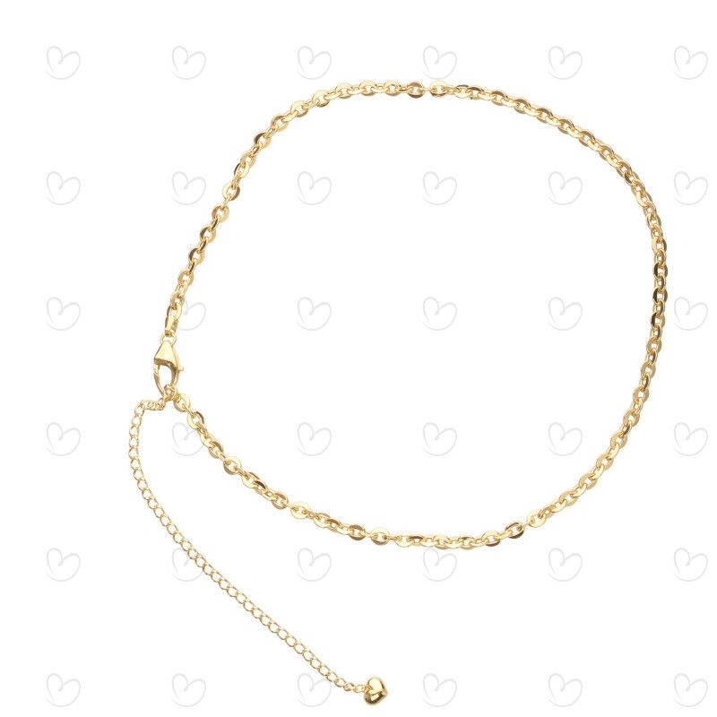 Choker Bailarina 35cm Ouro 18k