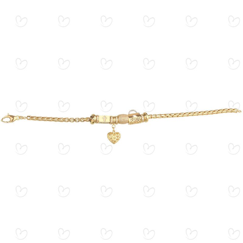 Pulseira Milano Moment Jesus Ouro 18k