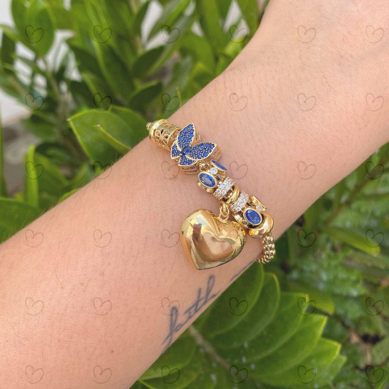 Pulseira Milano Moment Borboleta Ouro 18k