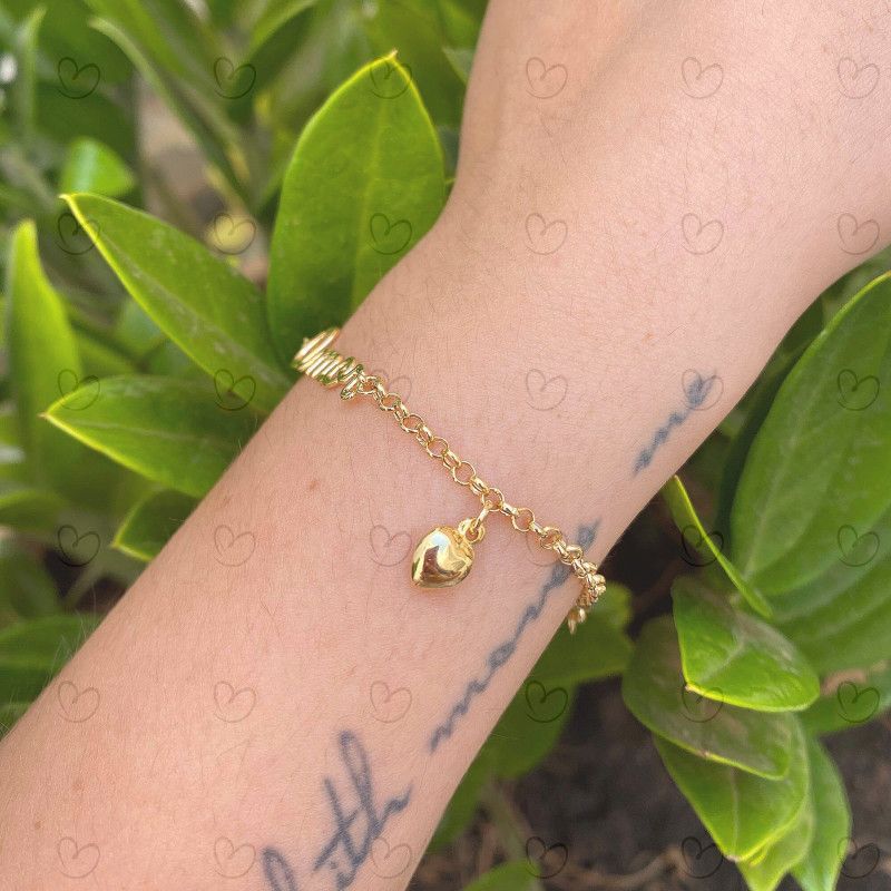 Pulseira Portuguesa Amor Ouro 18k