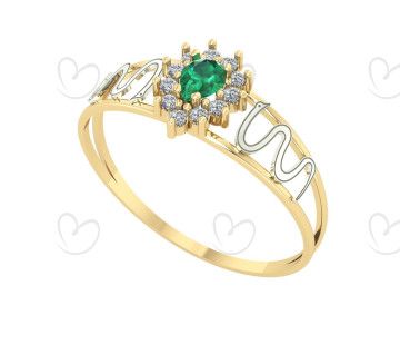 Anel Formatura Gota Medicina Ouro 18k
