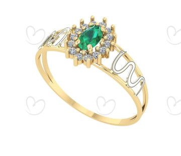 Anel Formatura Oval Grande Medicina Ouro 18k