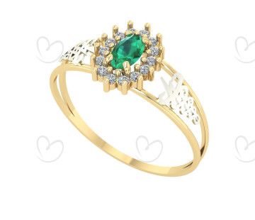 Anel Formatura Oval Grande Fisioterapia Ouro 18k
