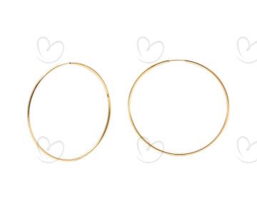 Brinco Argola Redondo 4,2cm Ouro 18k