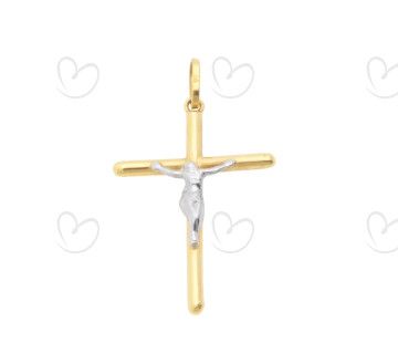 Pingente Crucifixo 28mm x 19.6mm Ouro 18k