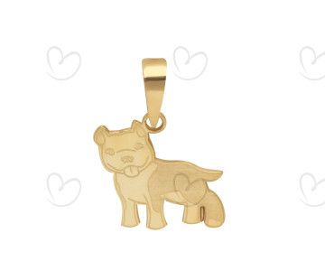 Pingente Pet Pitbull Ouro 18k