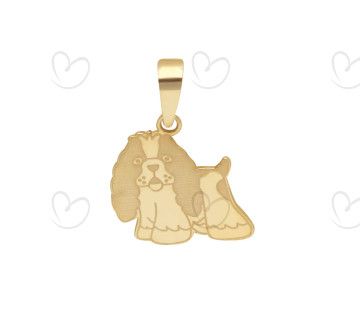 Pingente Pet Cocker Ouro 18k