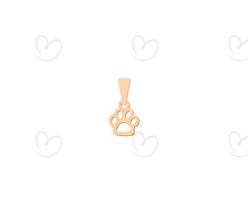 Pingente Patinha Vazada Pequeno Ouro 18k