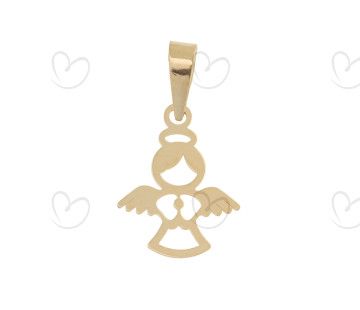 Pingente Anjo da Guarda Pequeno Ouro 18k