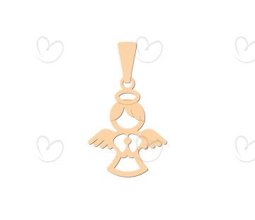 Pingente Anjo da Guarda Médio Ouro 18k
