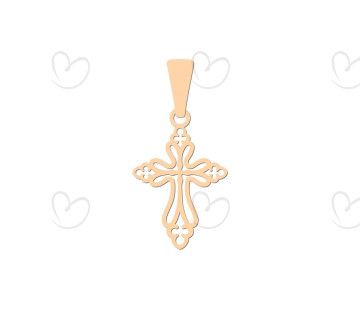 Pingente Cruz Vazada Ouro 18k
