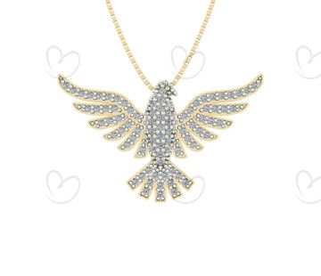 Pingente Espirito Santo Médio Ouro 18k