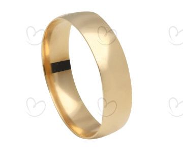 Aliança Comfort Lisa 5mm Ouro 18k