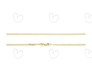 Corrente Groumet Fininha Masculina Ouro 18k