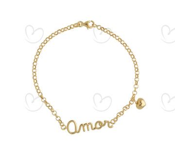 Pulseira Portuguesa Amor Ouro 18k