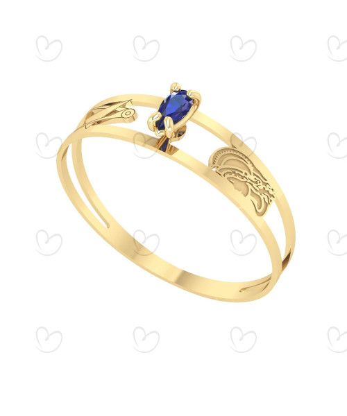 Anel Formatura Aro Duplo Gota Pequena Engenharia de Produção Ouro 18k