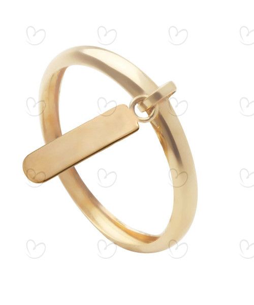 Anel Chapinha Ouro 18k