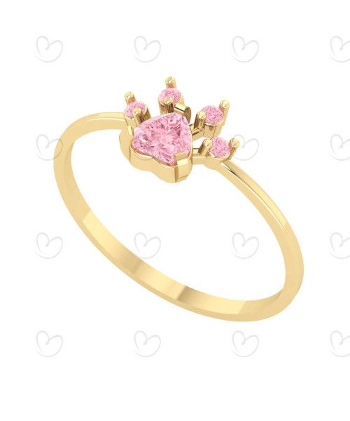 Anel Patinha Pet Ouro 18k