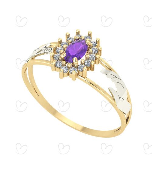 Anel Formatura Oval Grande Moda Ouro 18k