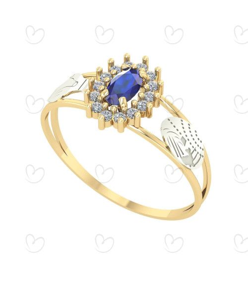 Anel Formatura Oval Grande Relações Internacionais Ouro 18k