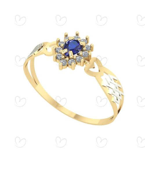 Anel de Formatura Gota com Coração Engenharia Elétrica Ouro 18k