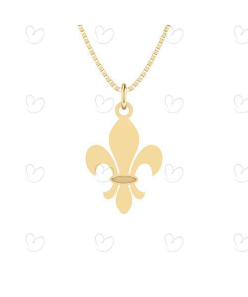 Pingente Letras Símbolo Ouro 18k
