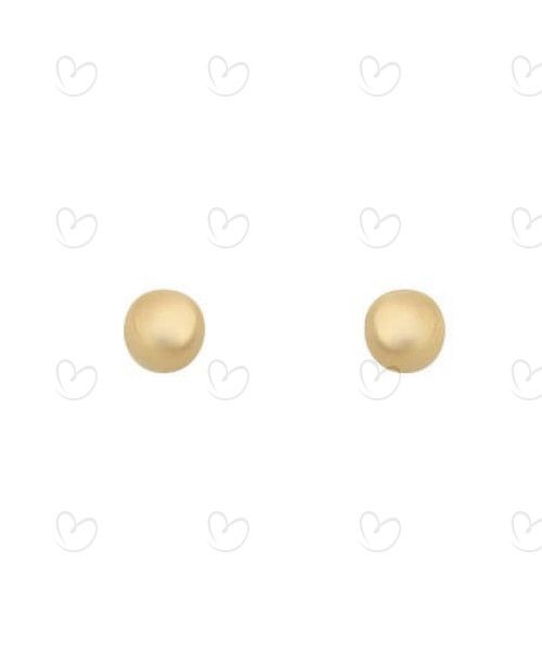 Brinco Bola 5mm Lisa Ouro 18k