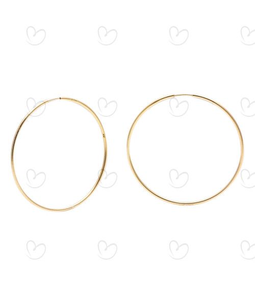 Brinco Argola Redondo 4,2cm Ouro 18k