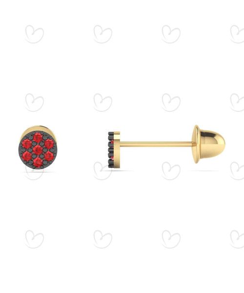 Brinco Baby Redondo Ouro 18k