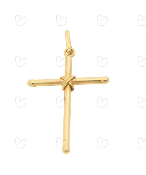 Pingente Cruz 17mm x 24mm Ouro 18k