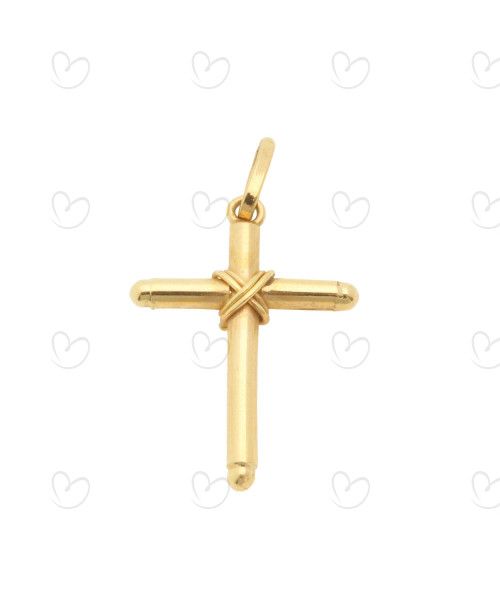 Pingente Cruz 14mm x 20mm Ouro 18k