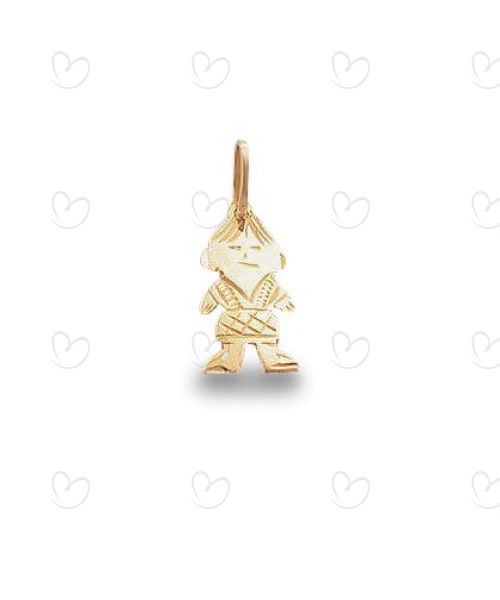 Pingente Menino Diamantado Ouro 18k