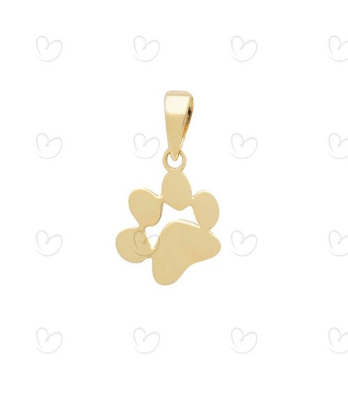 Pingente Pet Patinha Lisa Ouro 18k