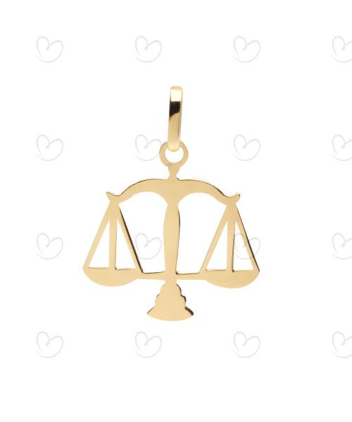 Pingente Profissão Direito Simbolo Ouro 18k