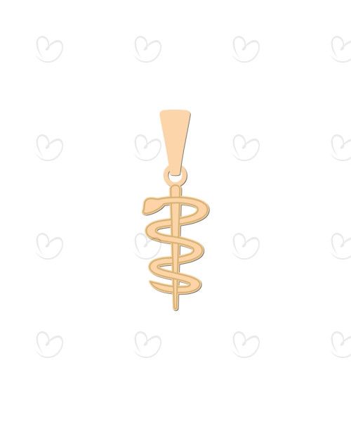 Pingente Profissão Odontologia Símbolo Ouro 18k