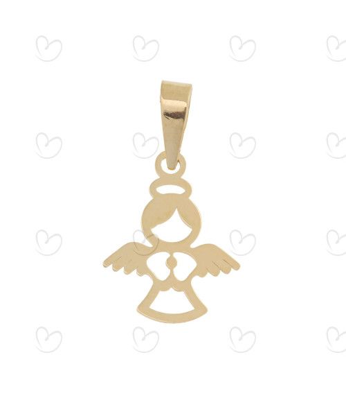 Pingente Anjo da Guarda Pequeno Ouro 18k