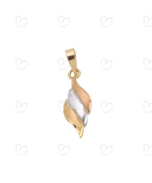 Pingente Tricolor Ouro 18k