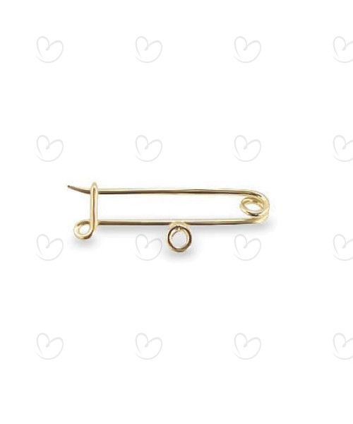 Pingente Alfinete 19mm x 4mm Ouro 18k
