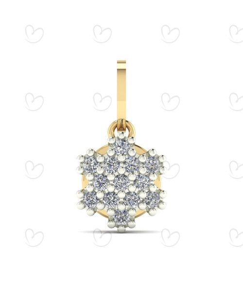 Pingente Chuveirinho Sextavado Ouro 18k