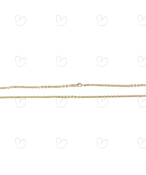 Corrente Bailarina Média 40cm Ouro 18k