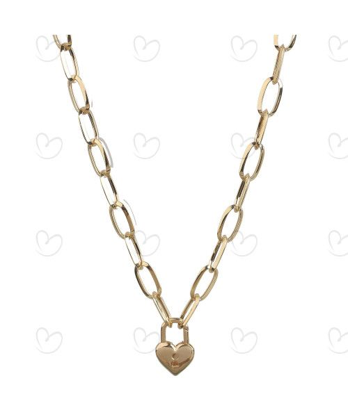 Choker Cartier Com Coração Grande Ouro 18k