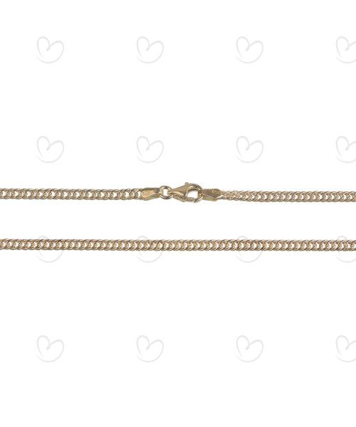 Corrente Groumet Fina Masculina Ouro 18k