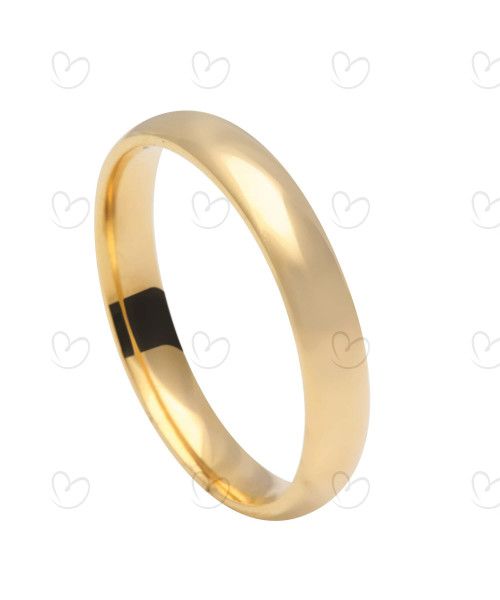 Aliança Comfort Liso 3mm Ouro 18k