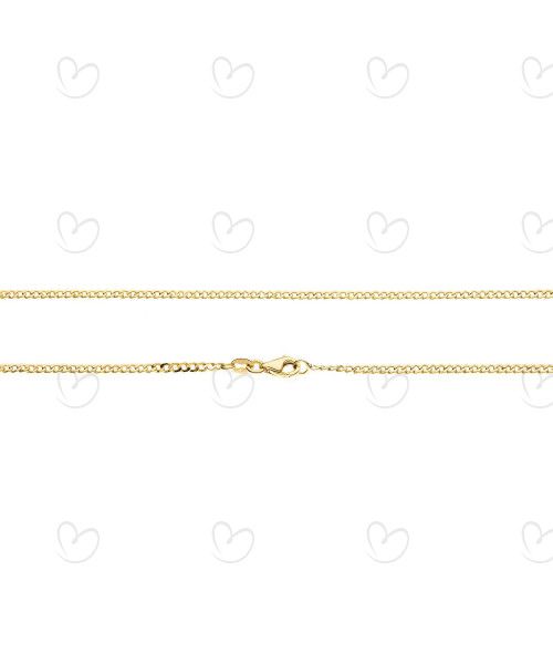 Corrente Groumet Fininha Masculina Ouro 18k