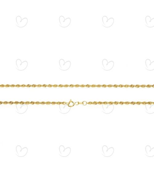 Corrente Cordão Baiano 40cm Ouro 18k