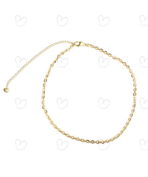 Choker Bailarina 35cm Ouro 18k