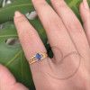 Anel Formatura Aro Duplo Oval Psicologia Ouro 18k