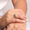 Anel Formatura Enfermagem Oval 3mm x 5mm Ouro 18k
