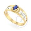 Anel Formatura Pedagogia Oval 3mm x 5mm Ouro 18k